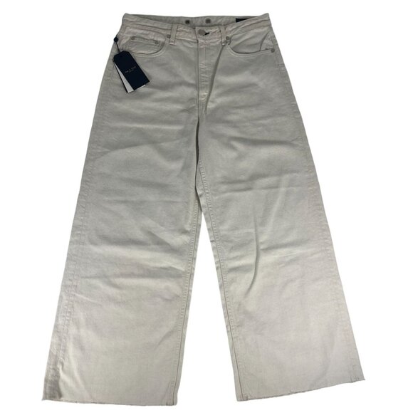 NWT Rag & Bone Ruth Super Hi-Rise Wide Leg Ankle Pants Women's 31 Cut Off Hem